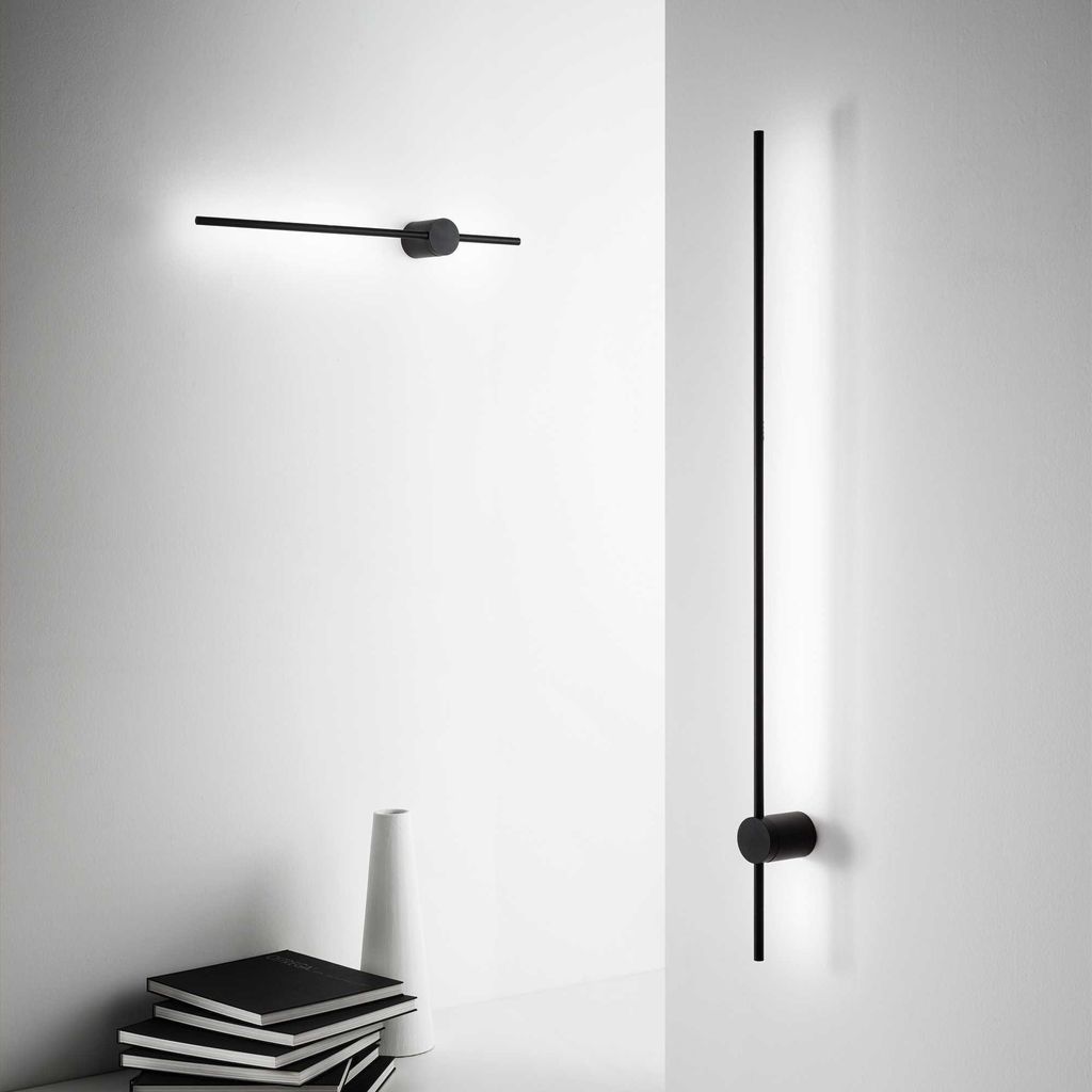 Applique Industrial-Minimal Essenz Metallo Nero Led 20W 3000K Luce Calda