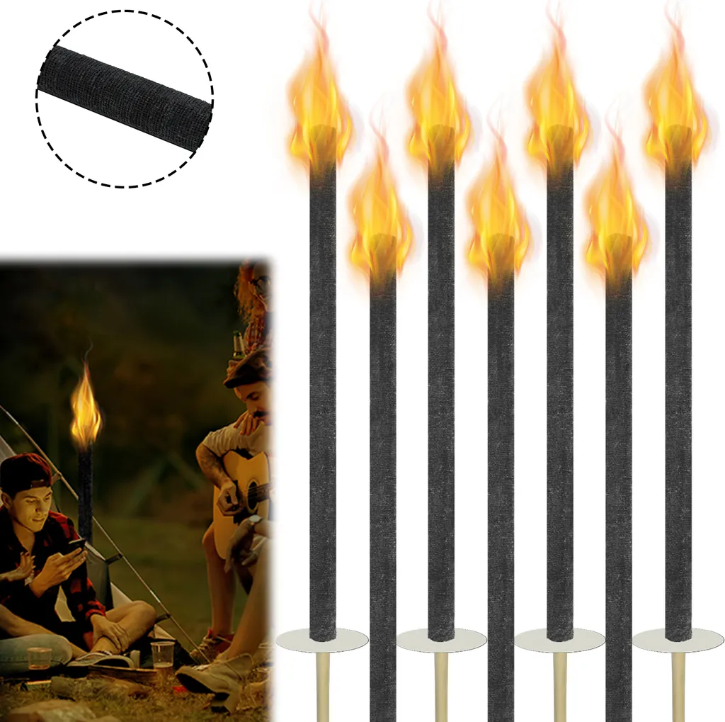 LZQ 25 Torches de Cire Jardin Brûleurs 100 min avec Protection des Mains