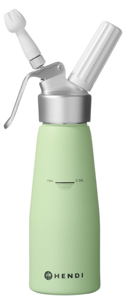 Hendi Cream whipper, 0,5 l, Aluminium, Grün, 8 cm, 260 mm Produktbild 