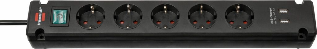 Brennenstuhl Steckdosenleiste  Bremounta 5x+USB weiß 3m Produktbild 