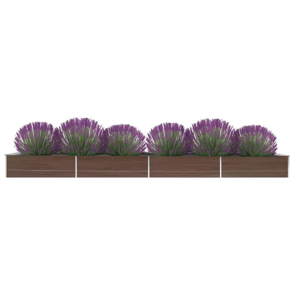 Podwyższone łóżko ogrodowe Stal ocynkowana 600x80x45 cm Zdjęcie produktu 