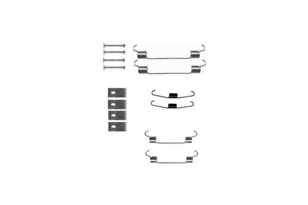 Zubehörsatz Bremsbacken Hinten von NK (7926833) Zubehörsatz Bremsanlage Brake Fitting Kit