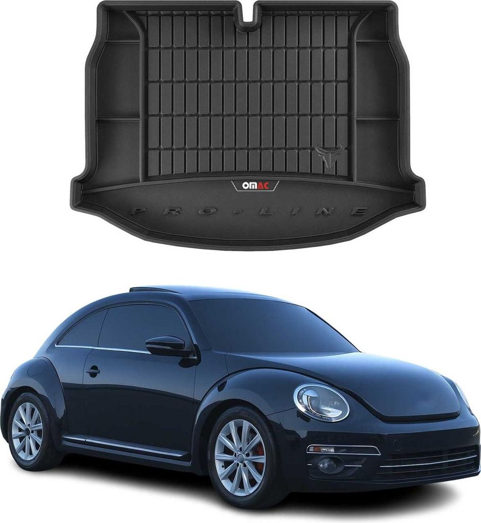 OMAC Gummi Kofferraumwanne für VW Beetle 2011-2019 TPE Laderaumwanne Schwarz