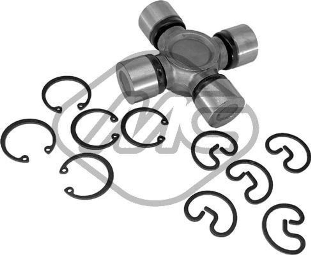 Metalcaucho 39408 Gelenk, Kardanwelle OE K05014733AA kompatibel mit Hilux, NP300, Defender, Wrangler, Cherokee, Tahoe, Silverado, S10, Blazer