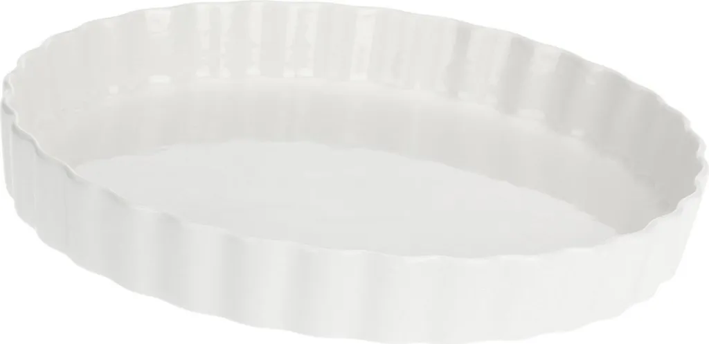 Stampo Crostata Porcellana Bianca 28 cm P500451528 Professionale