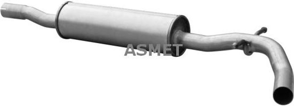 ASMET 21034 Mittelschalldämpfer OE 6Q7253209 kompatibel mit Roomster