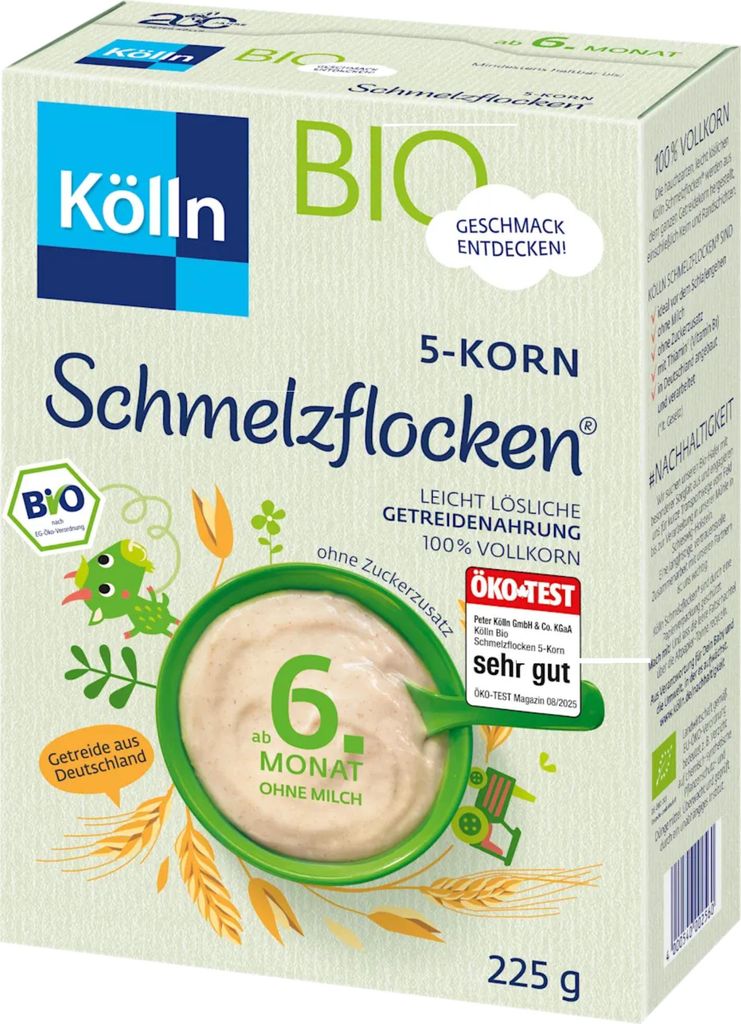Kölln Schmelzflocken 5-Korn (225g Packung) Produktbild 