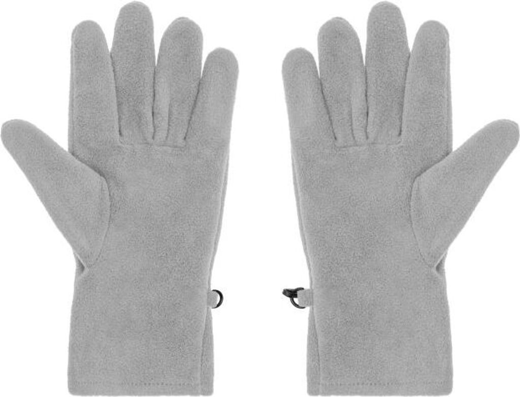 Wärmende Fleece Handschuhe für Damen und Herren grey, Gr. L/XL