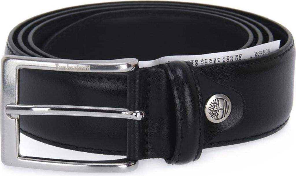 TIMBERLAND - Men's leather belt with logo - Size M