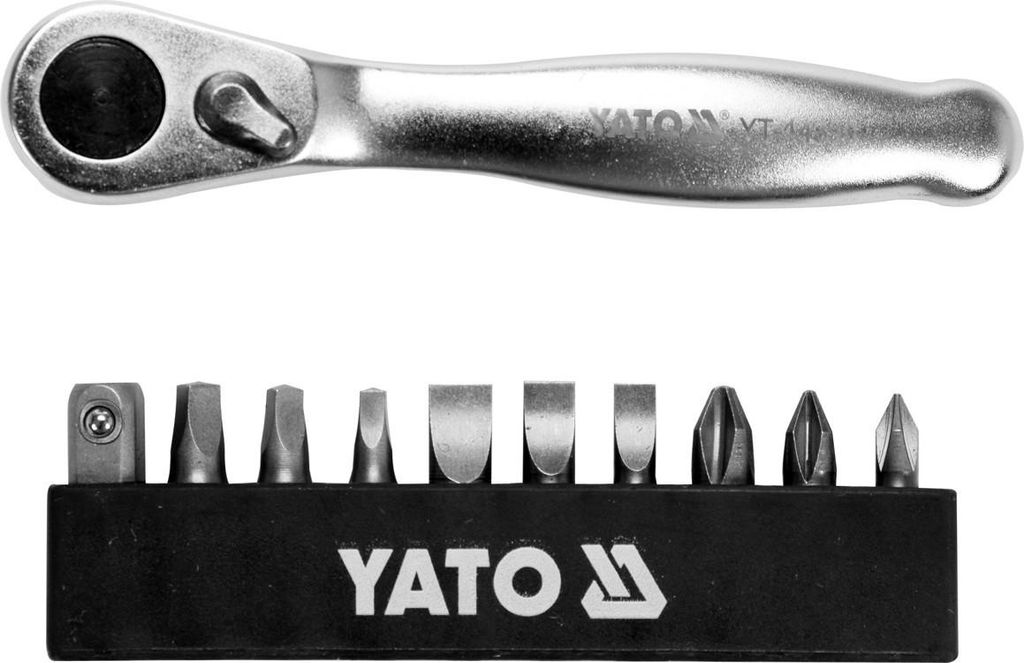 Yato YT-14390, Chrom, 11 kusů, Chrom, Nerezová ocel, 1/4", Obrázek produktu 