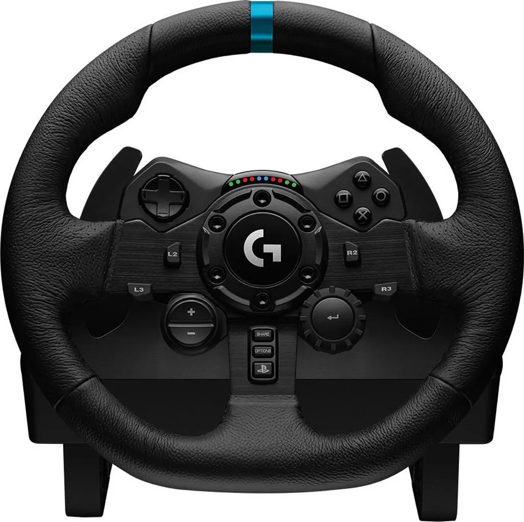 Simulateur de Conduite Logitech G923 SE avec Volant Cuir et Shifter PC