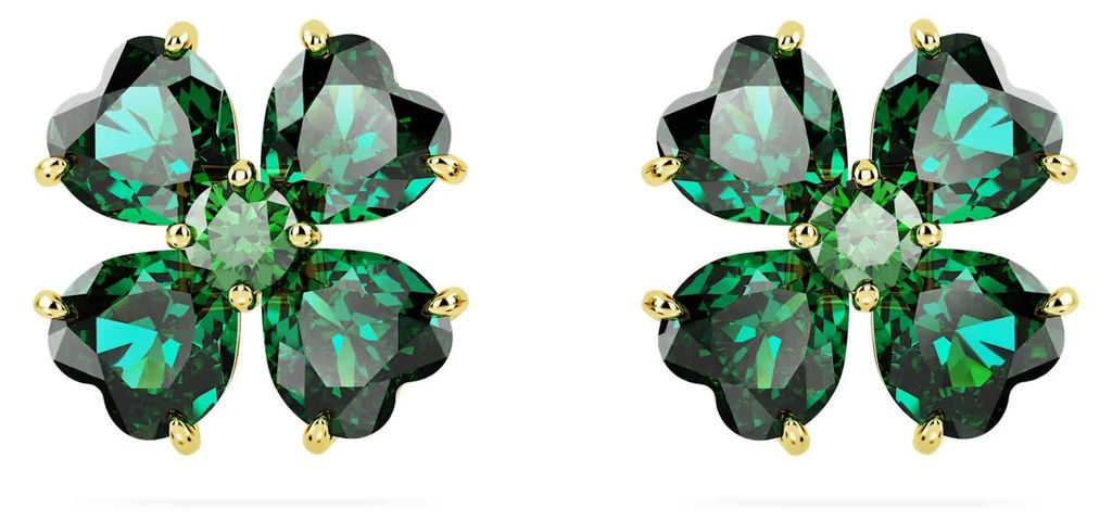 SWAROVSKI Damen Ohrstecker Glücksklee Grün IDYLLIA 5666236 Produktbild 