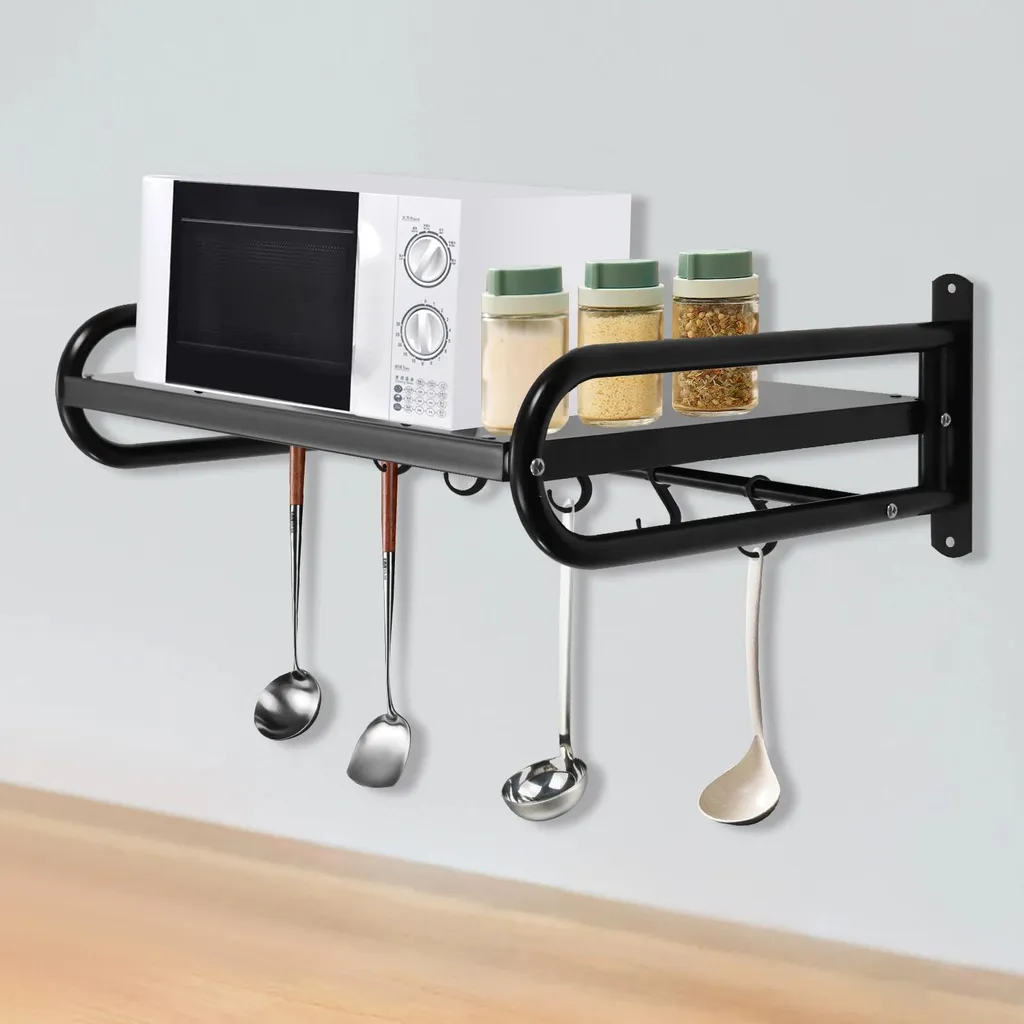 Étagère murale micro-ondes - Libérez votre plan de travail encombré - 10