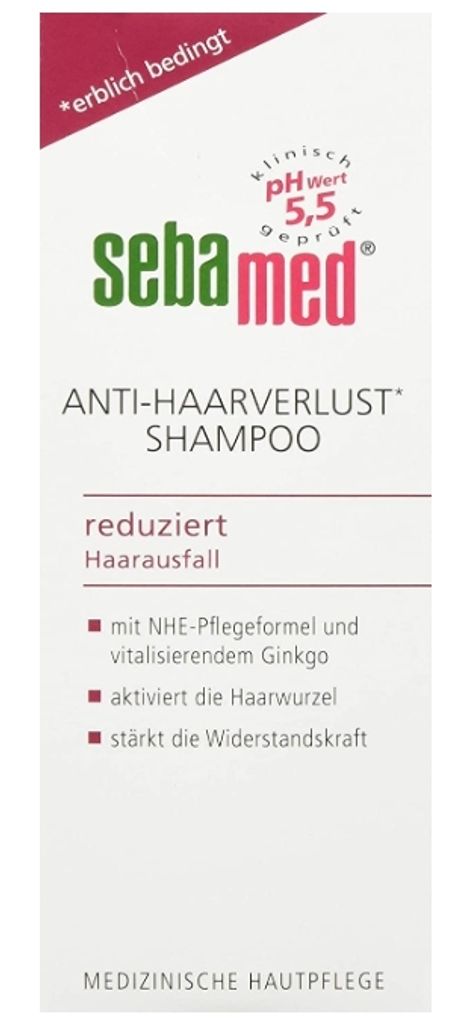 A product shot of Sebamed Anti Haarverlust Shampoo.