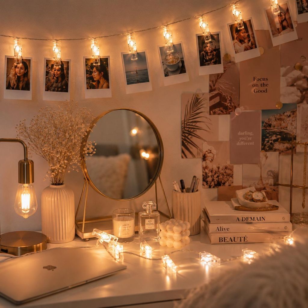 Foto LED a batteria, con clip, luci fiabesche bianco caldo, Immagine del prodotto 