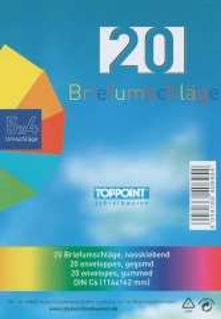 Stylex Briefumschlag farbig C6 - 1 Packung (20 Stk.) Produktbild 7