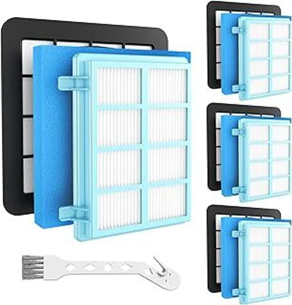 4 Filtri Ricambio Philips FC9332 FC9331 FC8010/01 - Kit PowerPro Compact