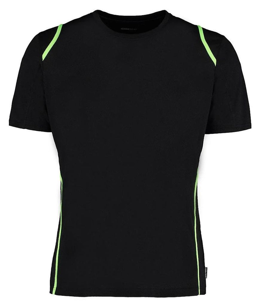 Gamegear Herren Cooltex T-Shirt FK386 (XS) (Schwarz/Fluoreszenz Lime)