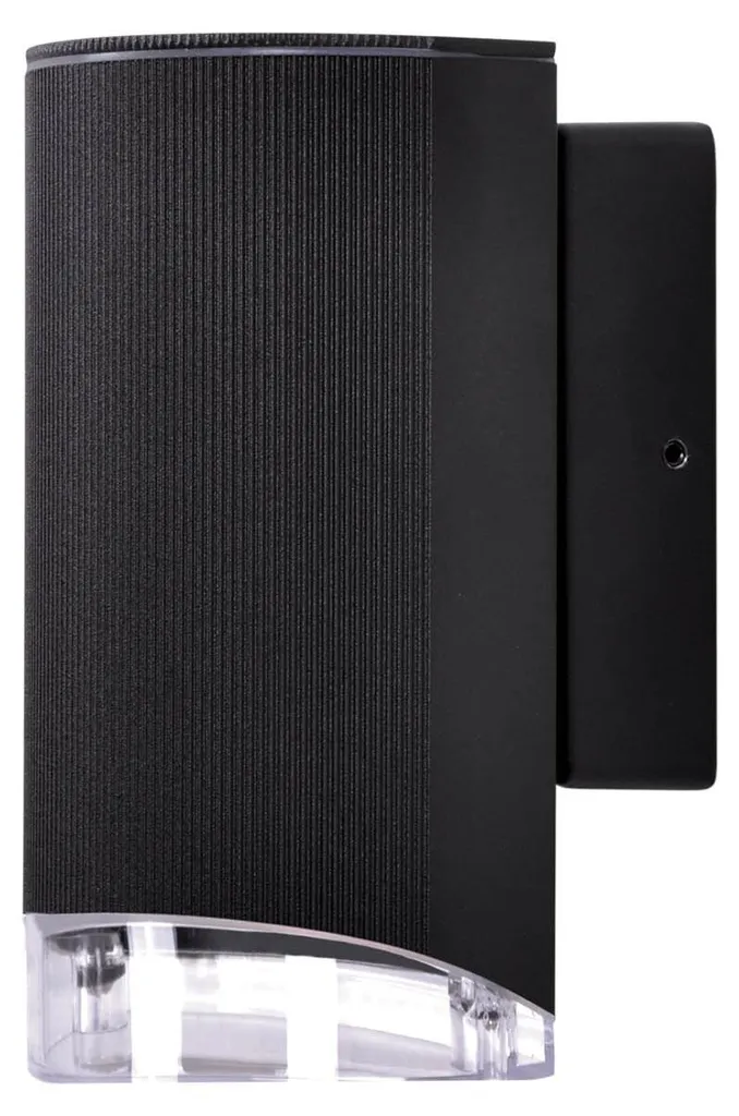 Luminaire mural extérieur noir PRIMA Kaja en métal pour jardin