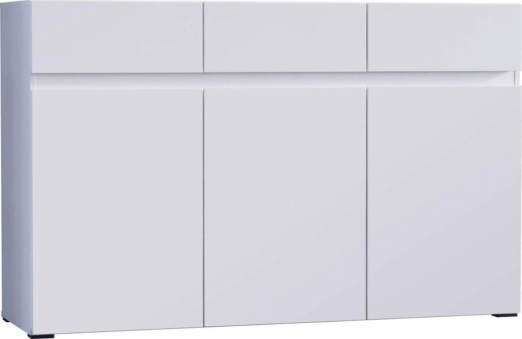 Sideboard Rimini Kommode grifflos Farbe wählbar,Weiß