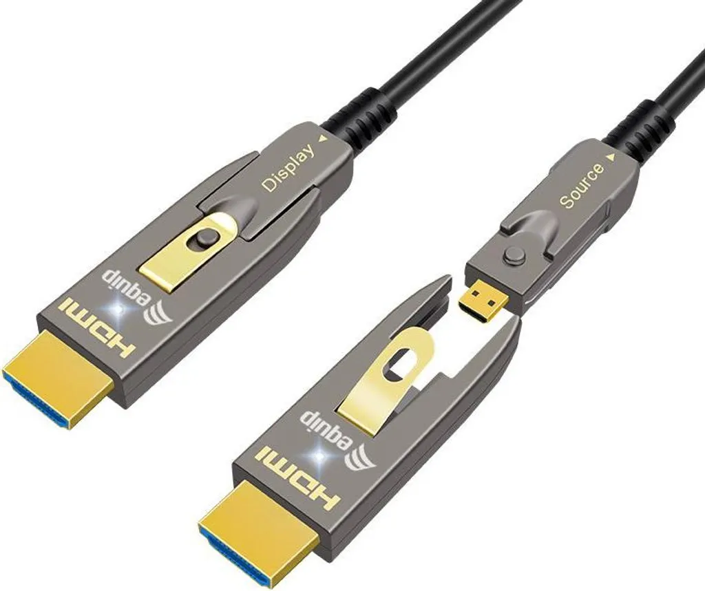 Cavo Micro HDMI a HDMI 10m Equip 119411 | 4K 60Hz AOC per Installazione Profi