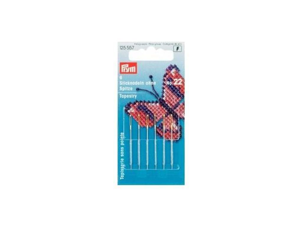 Prym Sticknadeln ohne Sp. ST 22 0,90 x 40 mm silber-/goldfarbig