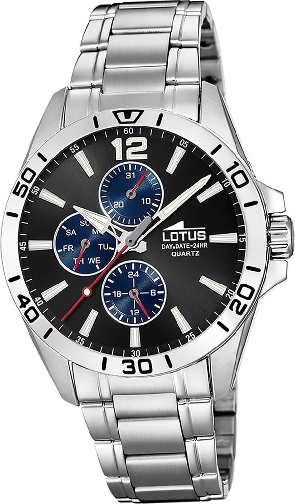 Lotus Edelstahl Herren Uhr Armbanduhr silber Fashion Multifunktion D2UL18812/2