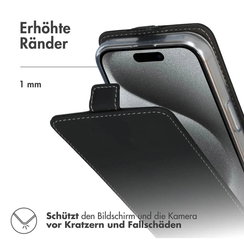 Custodia iPhone 16 Pro Max Accezz Flip Case Nero | Elegante Slim - 3