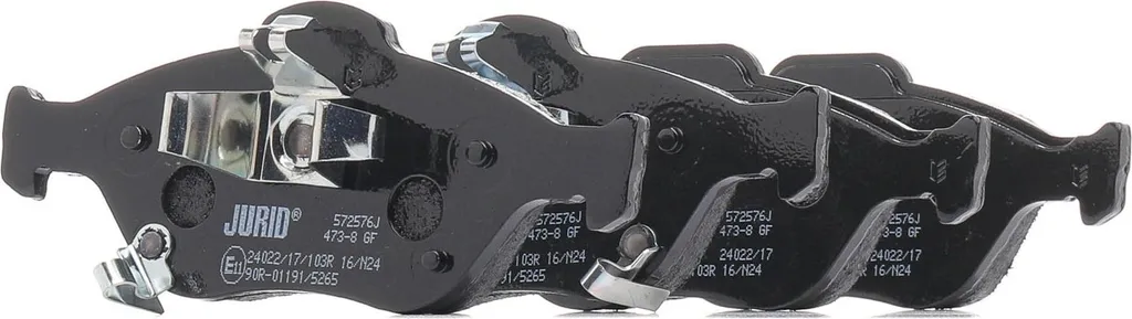 Jeu de plaquettes de frein avant pour TOYOTA Yaris P9, qualité JURID 572576J