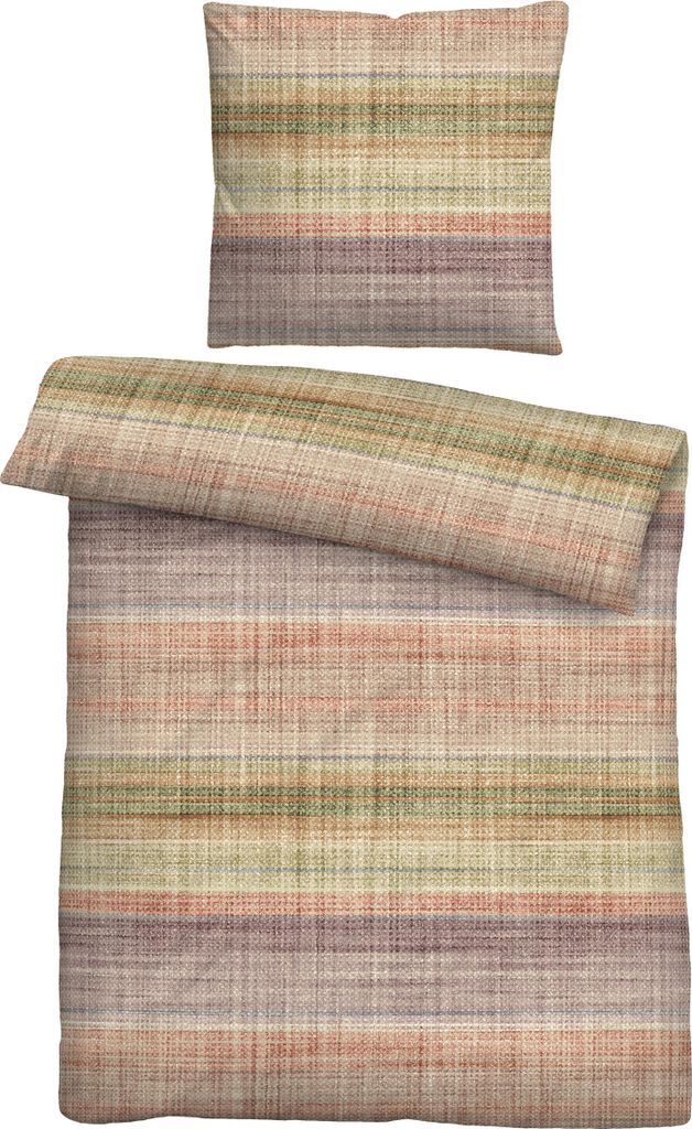 Biberna Bettwäsche macchiato 1x 135x200 cm + 1x 80x80 cm
