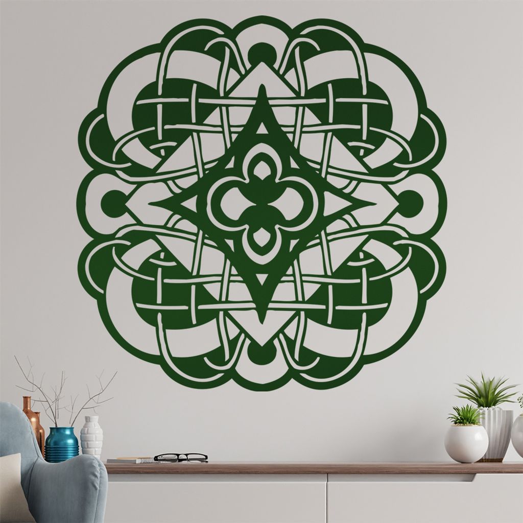 keltische Knoten Wandtattoo in 6 Größen - Wandaufkleber Wall Sticker - Dekoration, Küche, Wohnzimmer, Schlafzimmer, Badezimmer