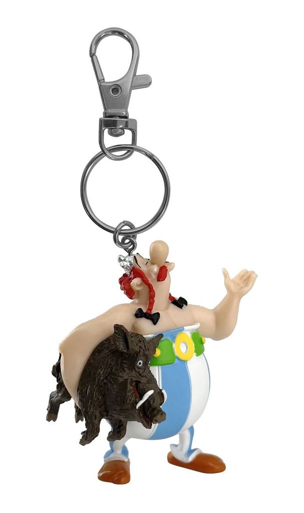 Portachiavi Asterix e Obelix - Obelix con il cinghiale Immagine del prodotto 