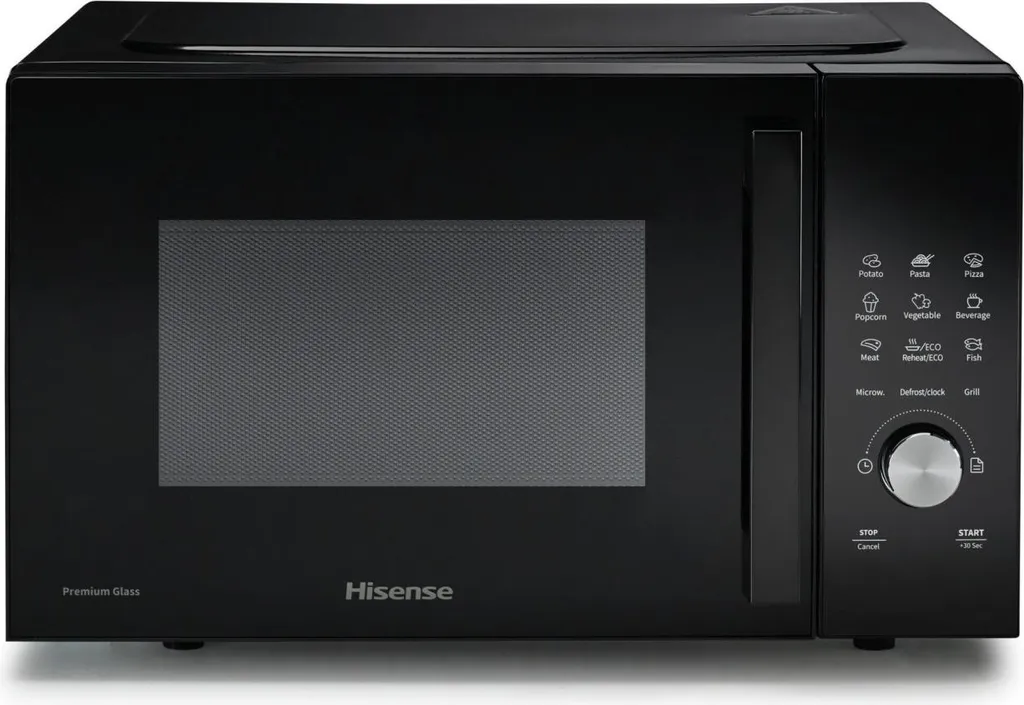 Hisense Micro-ondes Solo 23L 800W Noir - Commandes Sensitives Tactiles