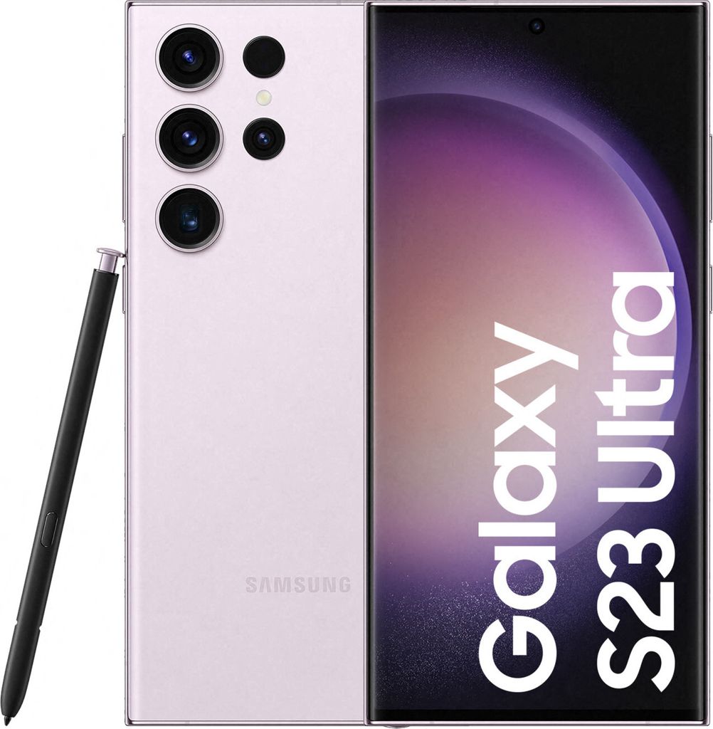 Samsung SM-S918 Galaxy S23 Ultra 8+256GB 6,8 5G Lavendel DS Produktbild