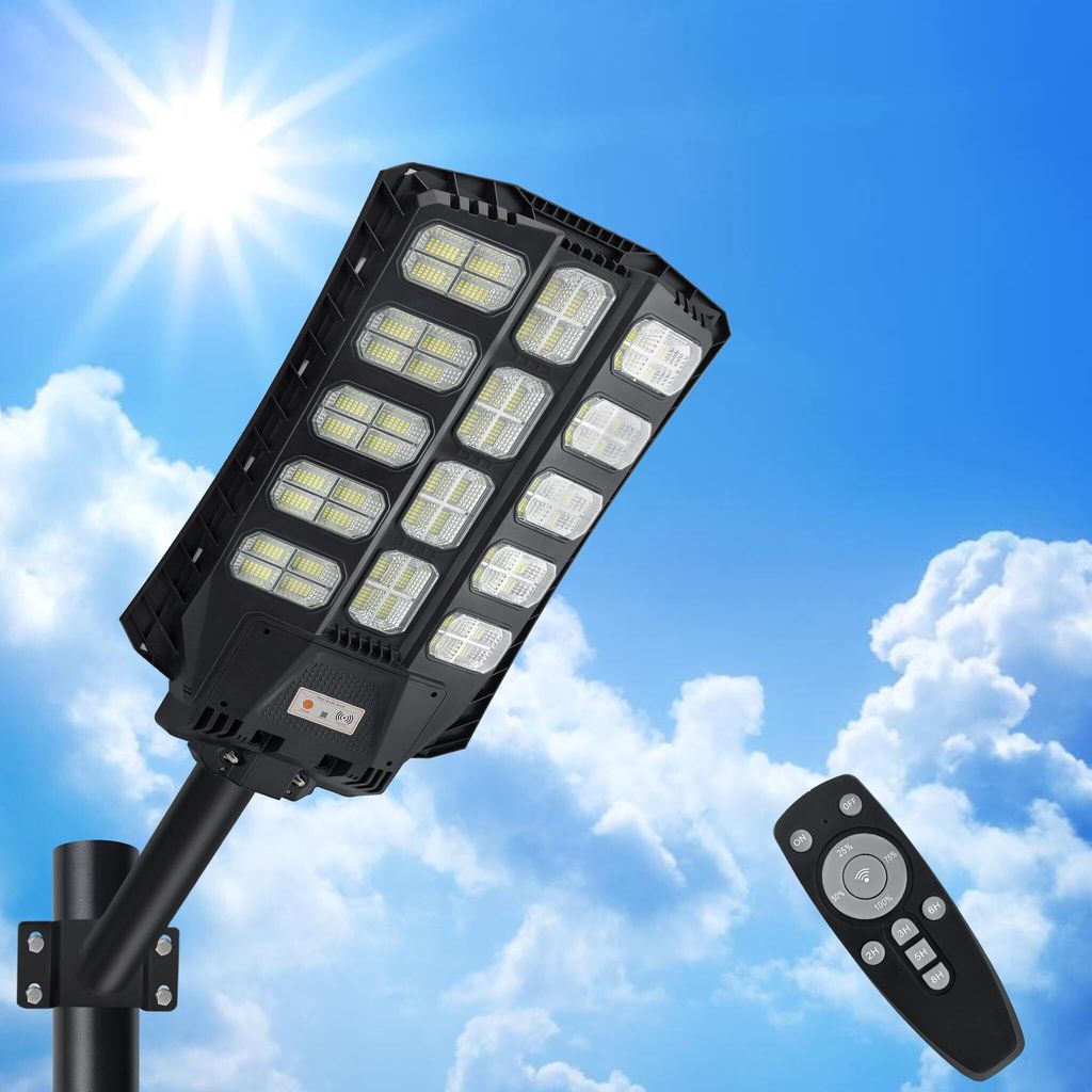 JOIEYOU Solární pouliční lampa 400W s dálkovým ovládáním a Obrázek produktu 