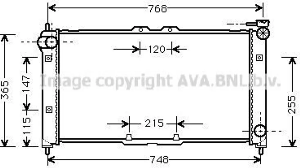 Radiateur PRASCO MZ2072 en aluminium pour refroidissement Mazda MX-3 EC