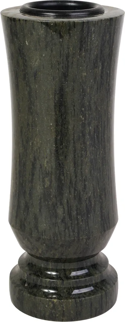 Vase funéraire en granit poli Verde Gloria - Haute résistance au gel