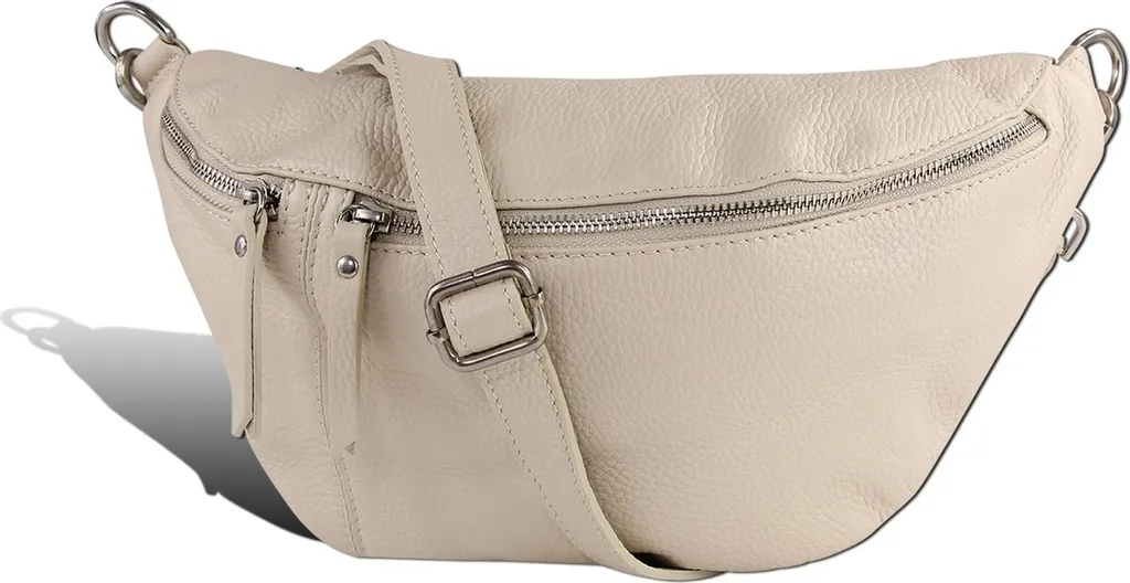 Marsupio Donna XL Toscanto D2OTT820BI - Pelle Nera Crossbody Chic