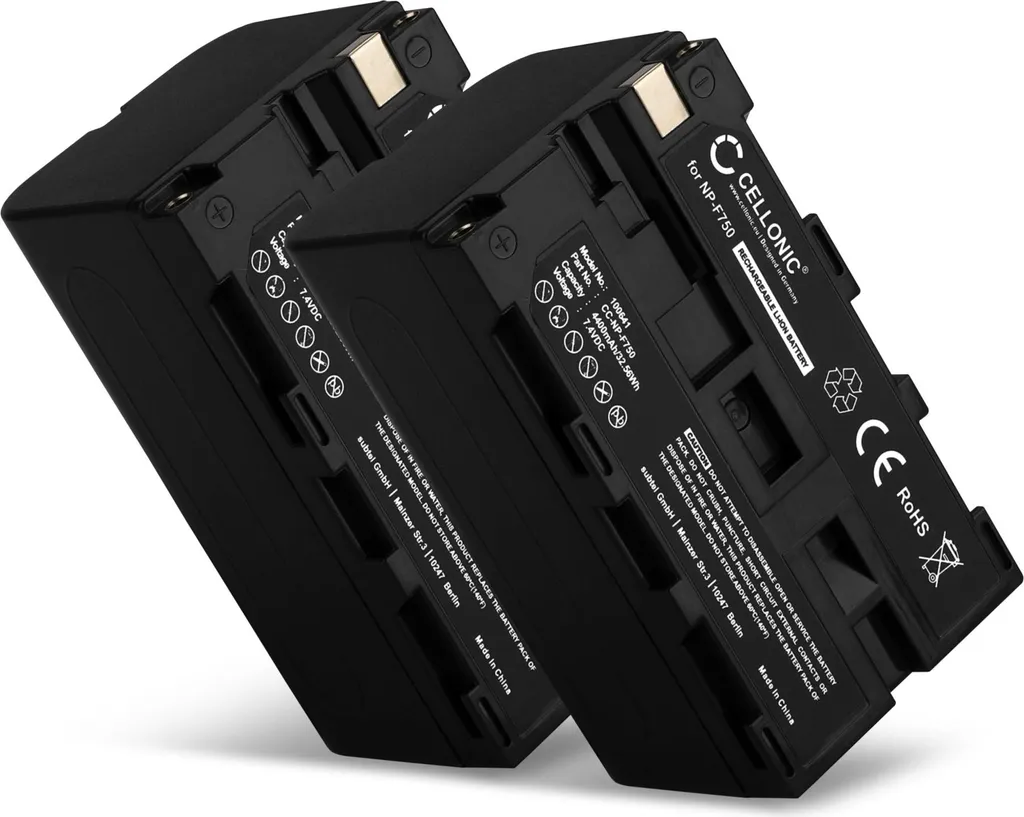 Risparmia con CELLONIC: 2x Batteria compatibile Sony NP-F970 4400mAh