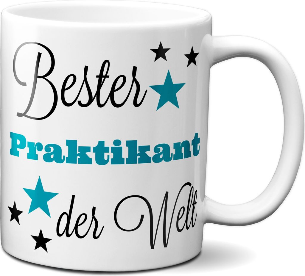 TassenKing - Bester Praktikant der Welt - Tasse - Kaffeetasse - Tasse mit Spruch