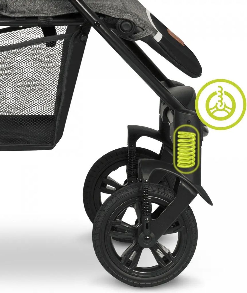 LIONELO Wózek sportowy Annet Tour Grey Stone Zdjęcie produktu 8