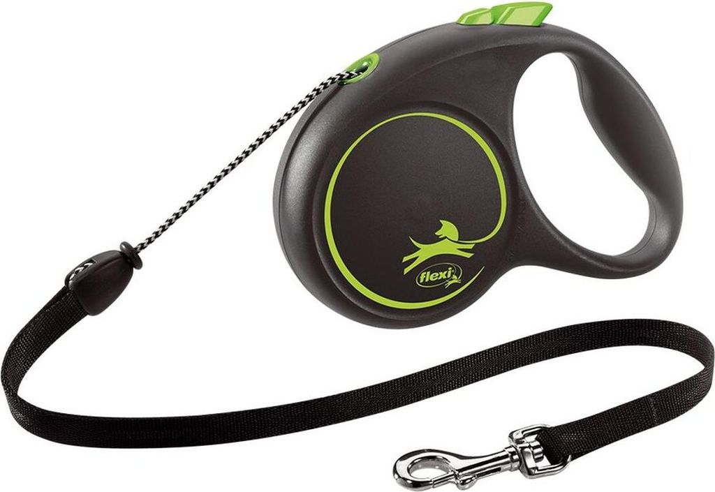 Hundeleine Flexi BLACK DESIGN 5 m grün M