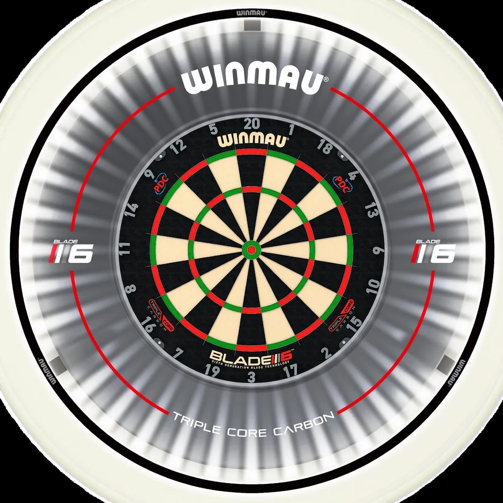 Éclairage LED pour cible de fléchettes Winmau Plasma en aluminium - 25