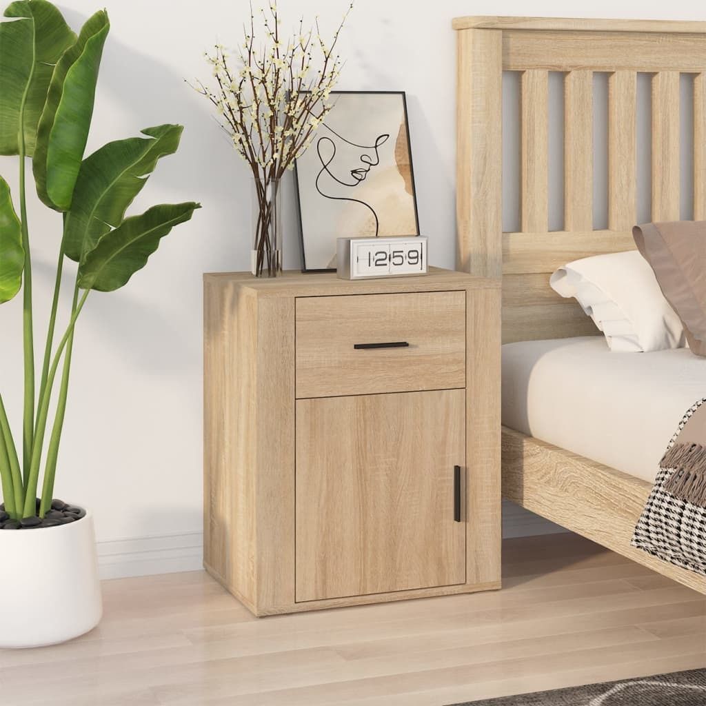 vidaXL Nachttisch Sonoma Eiche 50x36x60 cm Holzwerkstoff - Nachttisch - Nachttische - Nachtschrank - Nachtkommode