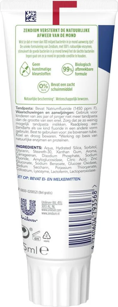 Stock 2x Zendium Classico 75ml Dentifricio Offerta Risparmio Imbattibile - 4