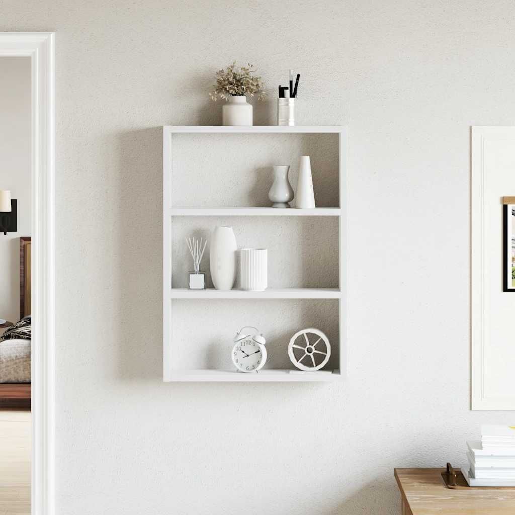 vidaXL Étagère murale blanche 43x9x60 cm Bois composite Image du produit 