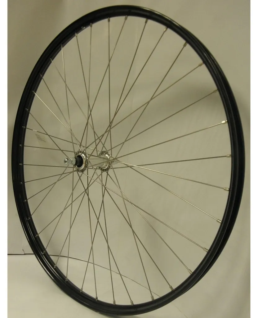 Roue vélo ville avant 28 pouces alu pour trajet quotidien 622-15 Noir