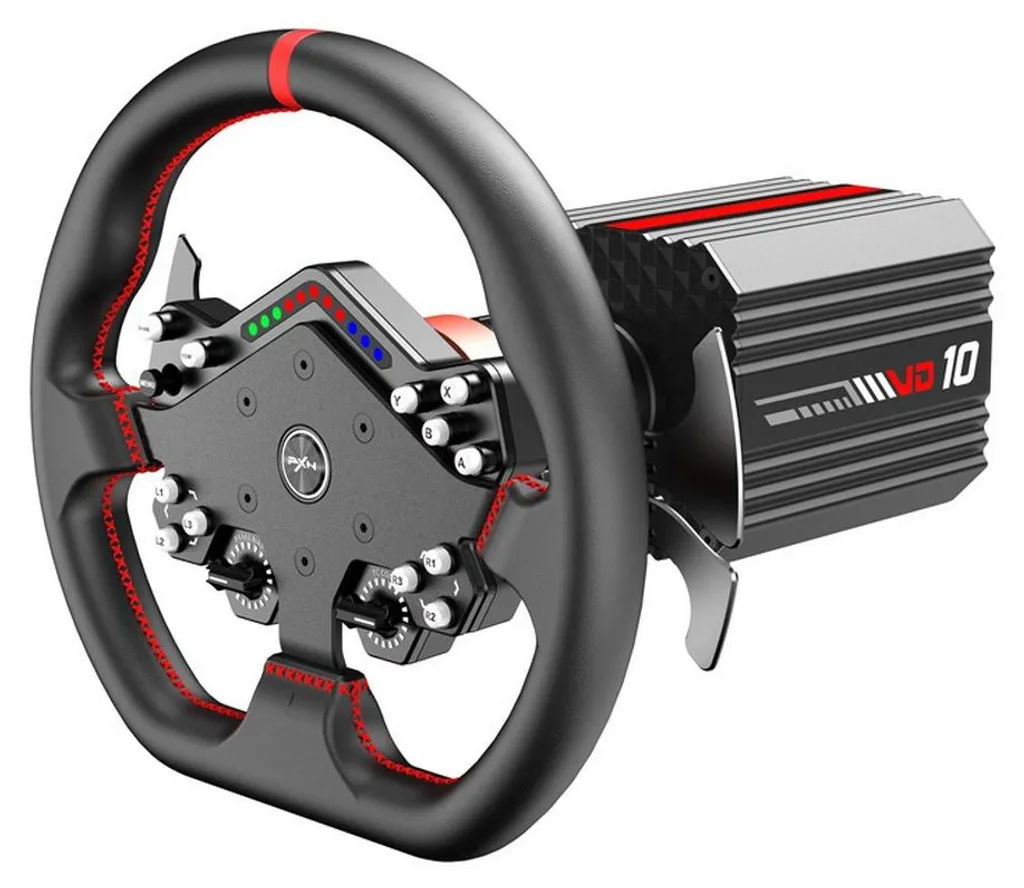 Volant PXN VD10DS Direct Drive 6Nm avec Pédalier Hall et Palettes Métal