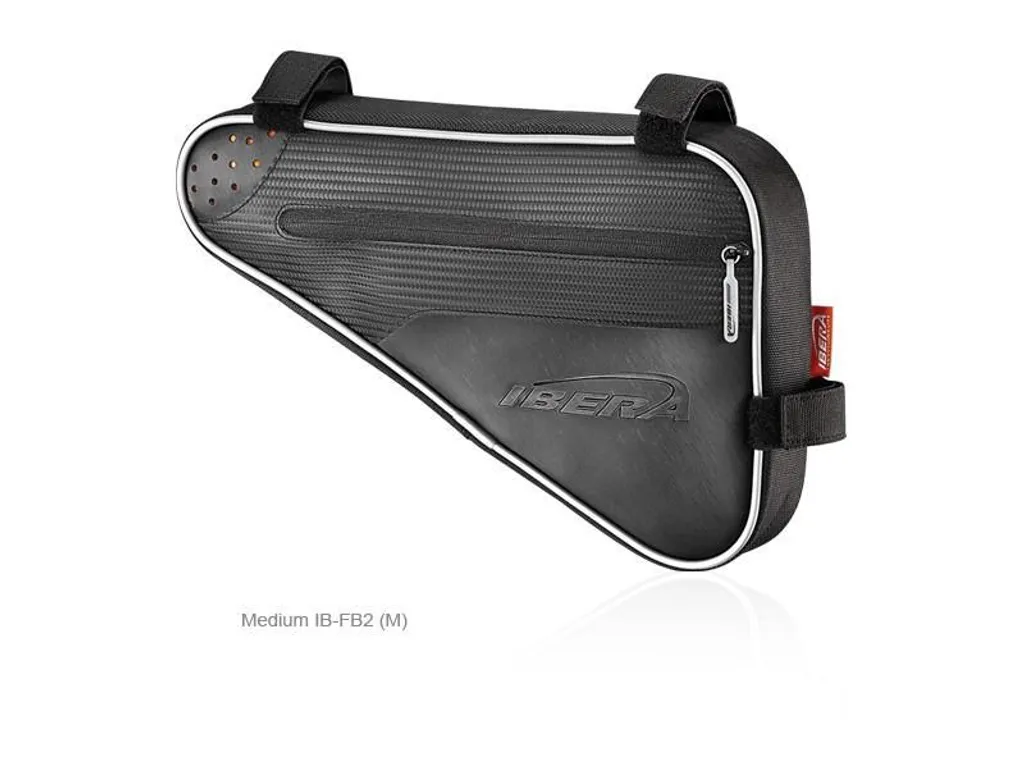 Sacoche de cadre de vélo triangulaire Ibera FB2 M avec fixation velcro