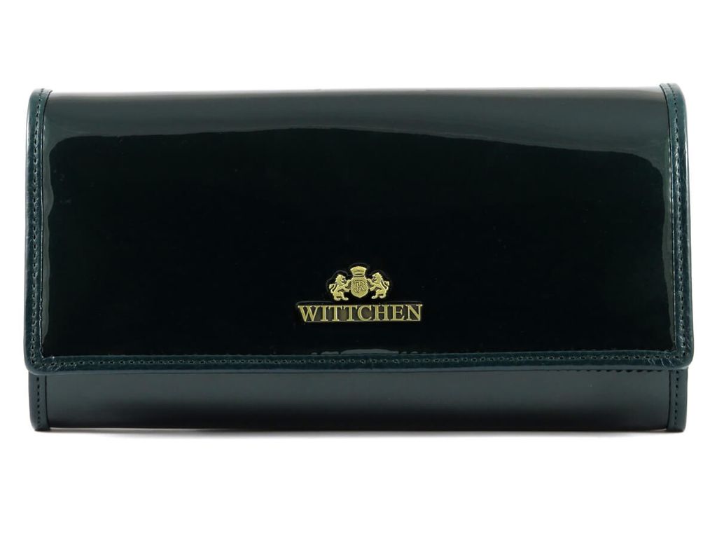 WITTCHEN portafoglio DARK GREEN laccato vera pelle lungo Immagine del prodotto 